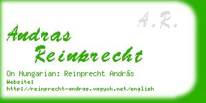 andras reinprecht business card